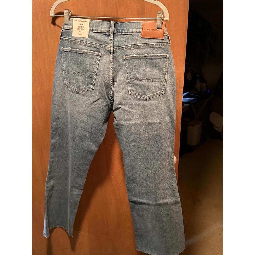 Lucky Brand Women’s Sweet Raw Hem Crop Kick Flare Jeans Broadway 10/30 $99.50 - Picture 14 of 16